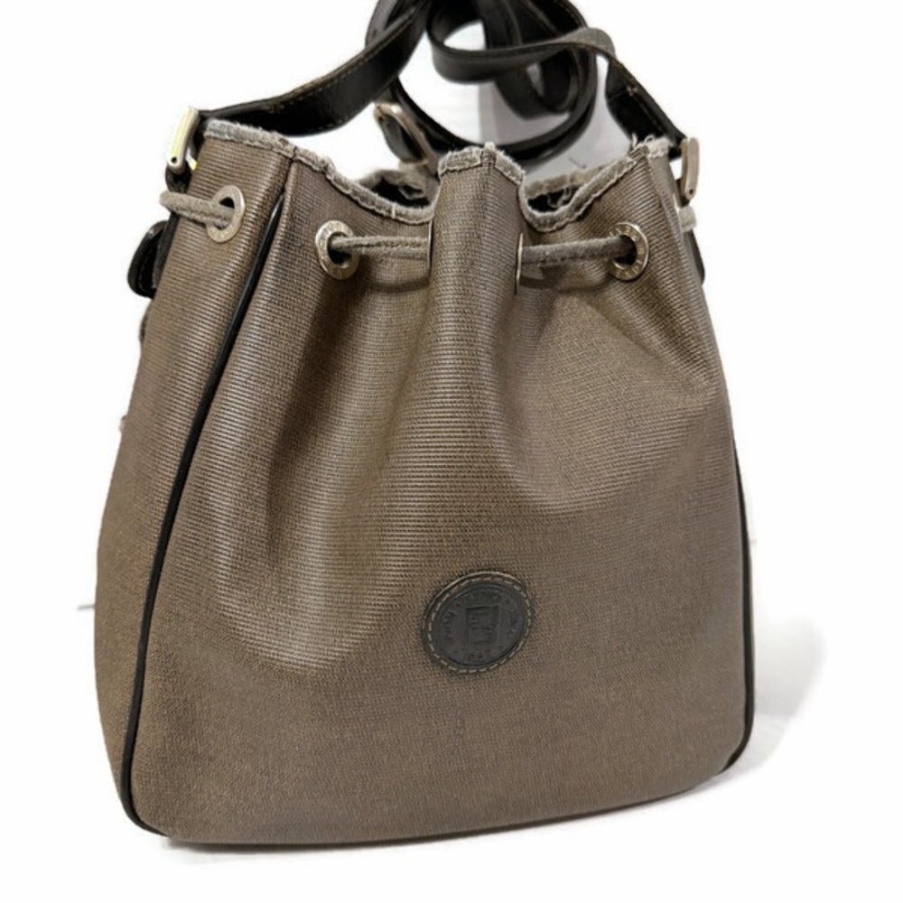 Fendi Tan Bucket Shoulder Bag